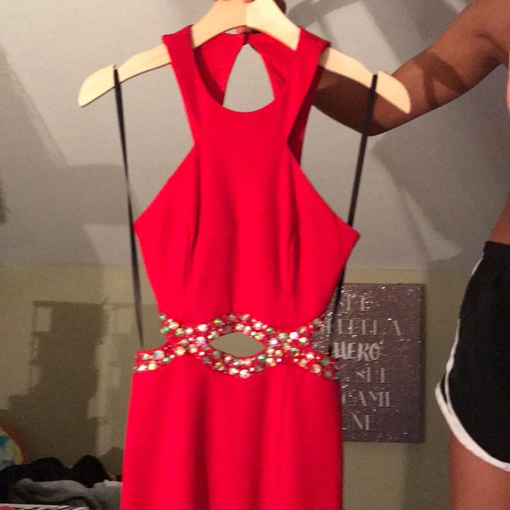 Red prom dress